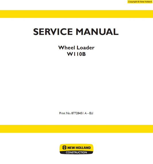 Manual de Servicios New Holland  W110B