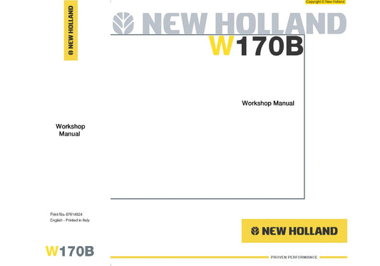 Manual de Servicios New Holland  W170