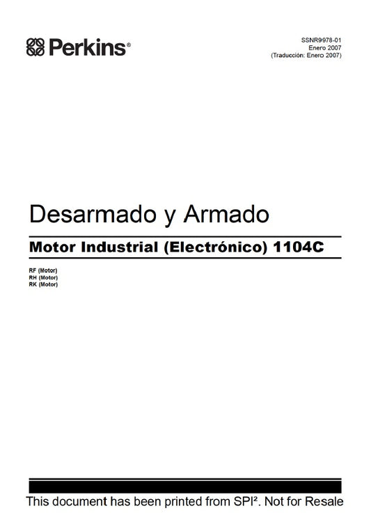 Manual de Servicios Perkins 1104C