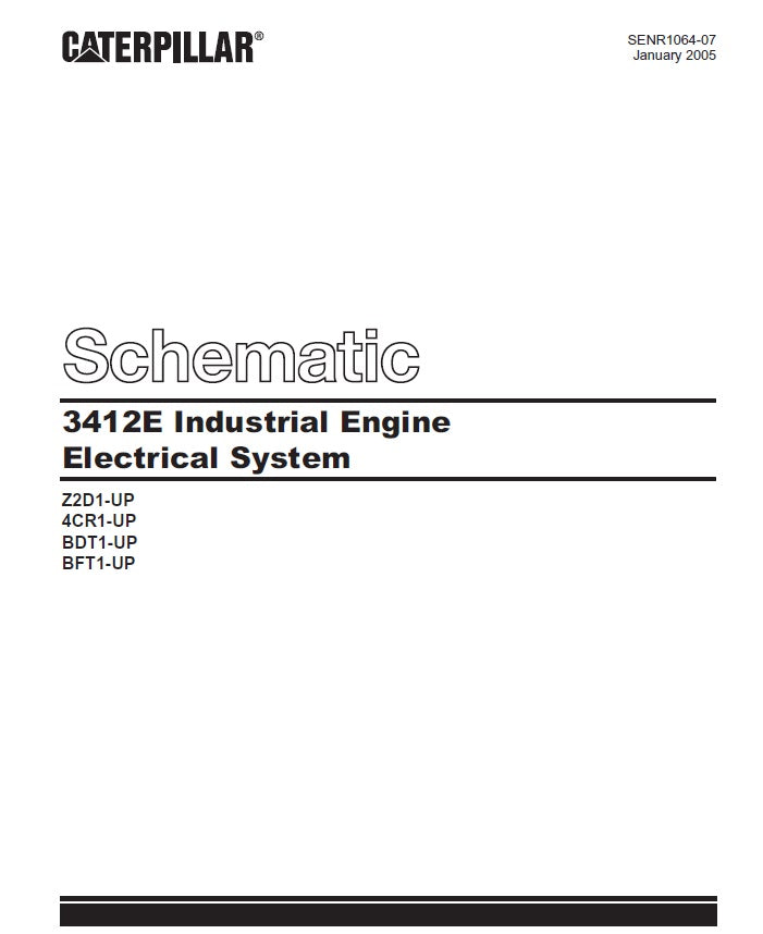 Manual de Diagrama Eléctrico Caterpillar Motor 3412E