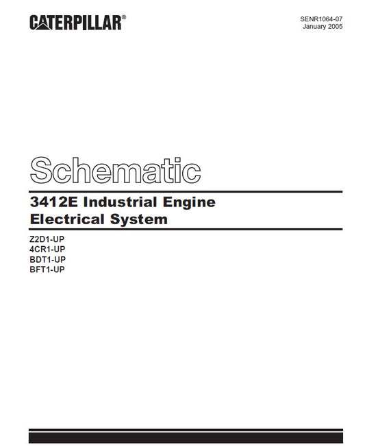 Manual de Diagrama Eléctrico Caterpillar Motor 3412E