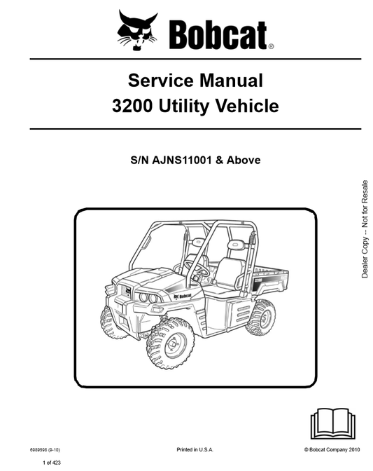 Manual de Servicios Vehiculo Utilitario Bobcat 3200