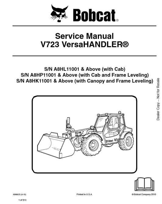 Manual de Servicios Versahandler Bobcat V723