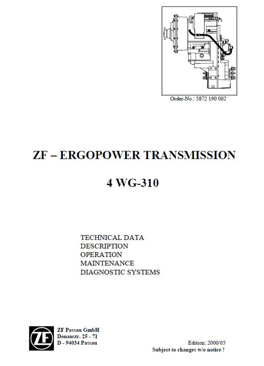 Manual de Servicios ZF 4 WG-310