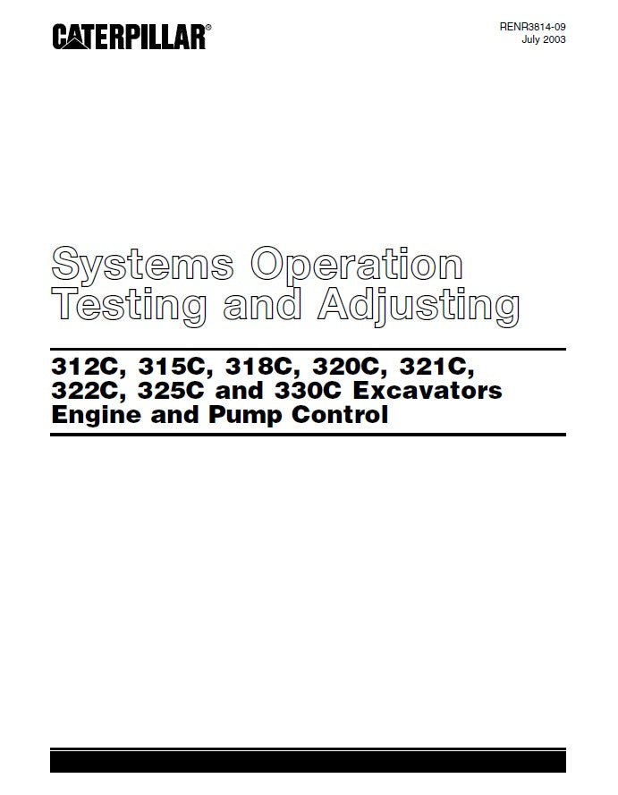 Manual de Testigo, Falla y Solución Caterpillar 312C, 315C, 318C, 320C, 321C, 322C, 325C, 330C