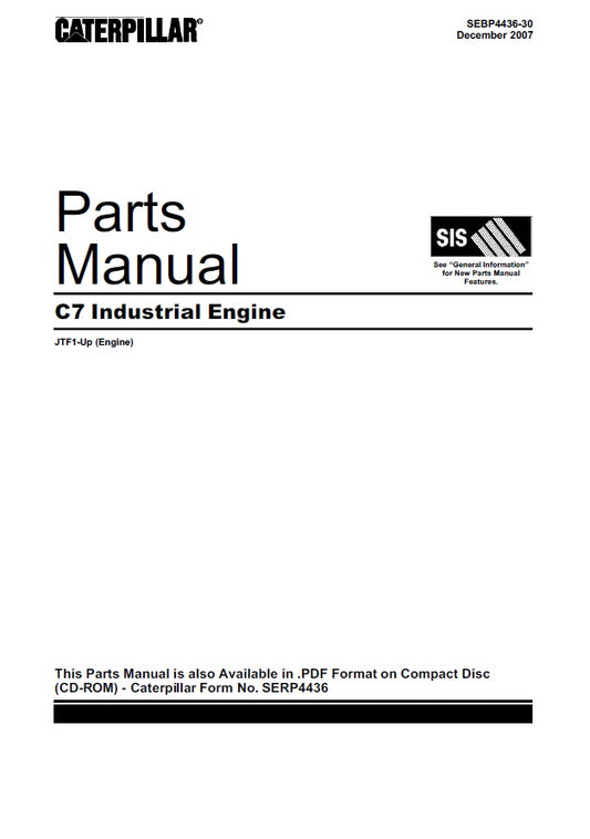 Manual de Partes C7 Caterpillar ap1000D