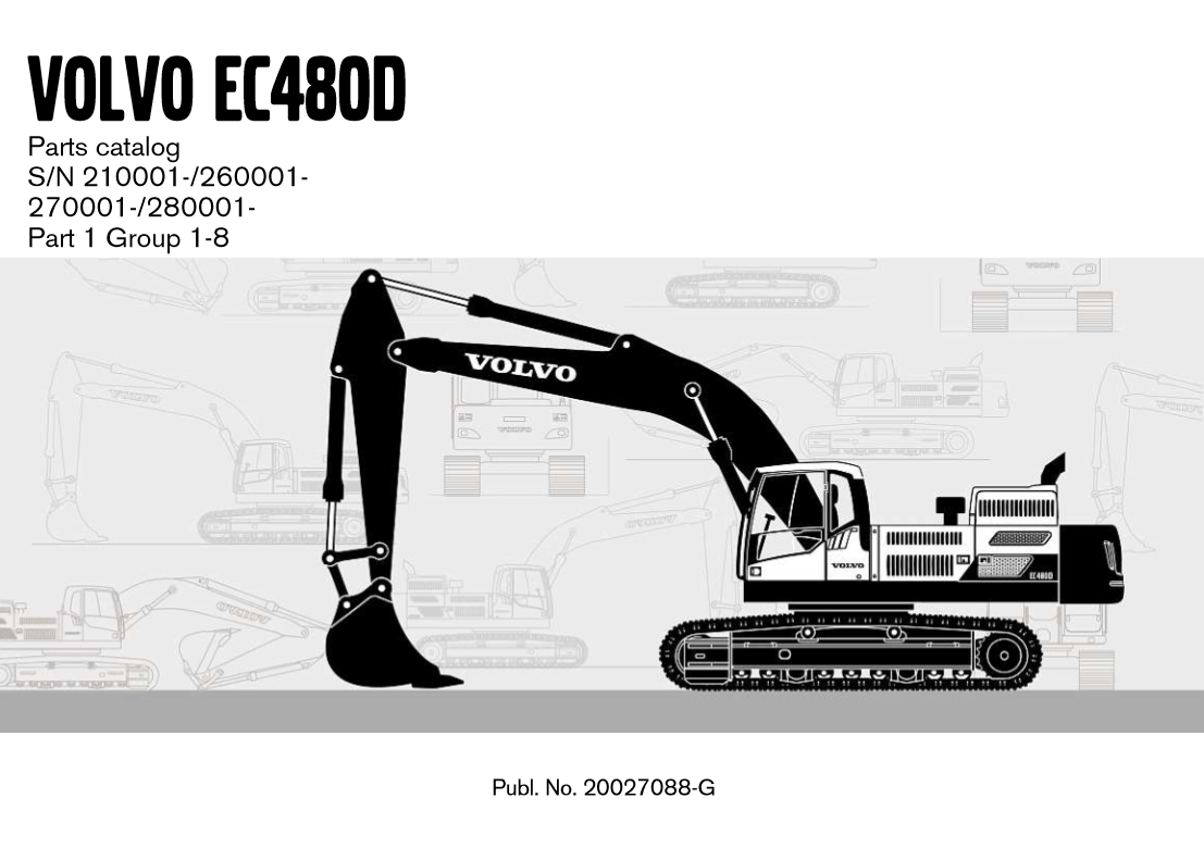 Mnual de Partes Excavadora Volvo EC480D